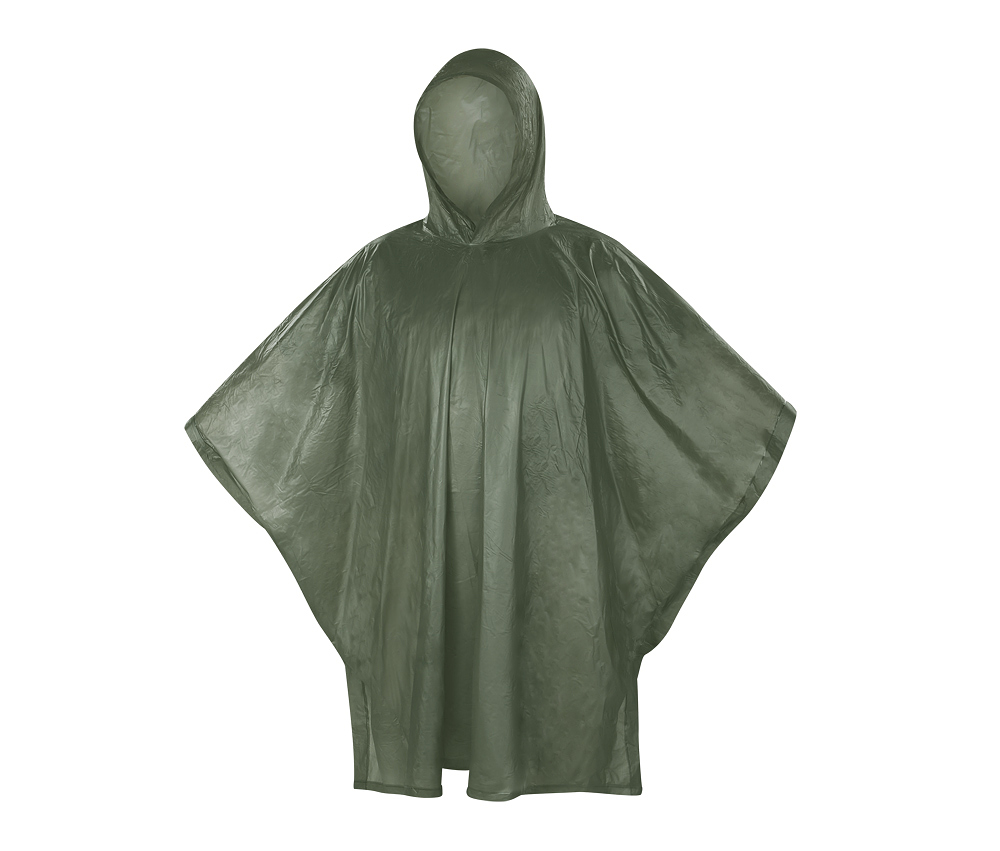 Poncho vinyl olive
